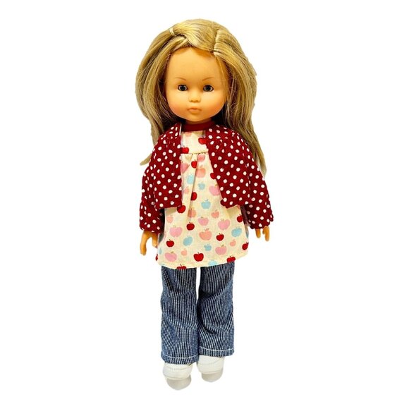 Corolle Doll Les Cheries 13 inch  Rare Model Apple Top Vintage Doll 2001 - Picture 1 of 10